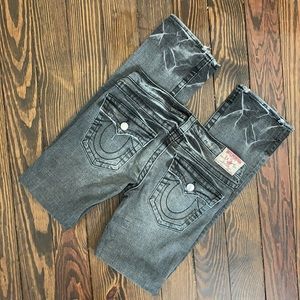 True Religion Womens sz 30 Black Billy Jeans